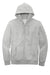 District DT6102 Mens Very Important Fleece Full Zip Hooded Sweatshirt Hoodie Heather Light Grey Flat Front