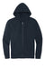 District DT6102 Mens Very Important Fleece Full Zip Hooded Sweatshirt Hoodie New Navy Blue Flat Front