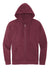 District DT6102 Mens Very Important Fleece Full Zip Hooded Sweatshirt Hoodie Plum Purple Flat Front