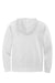 District DT6102 Mens Very Important Fleece Full Zip Hooded Sweatshirt Hoodie White Flat Back