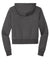 District DT6103 Womens V.I.T. Fleece Full Zip Hooded Sweatshirt Hoodie Heather Charcoal Grey Flat Back