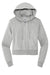 District DT6103 Womens V.I.T. Fleece Full Zip Hooded Sweatshirt Hoodie Heather Light Grey Flat Front