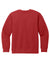 District DT6104Y Youth V.I.T. Fleece Crewneck Sweatshirt Classic Red Flat Back