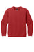 District DT6104Y Youth V.I.T. Fleece Crewneck Sweatshirt Classic Red Flat Front