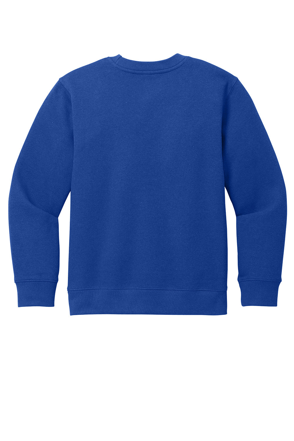 District DT6104Y Youth V.I.T. Fleece Crewneck Sweatshirt Deep Royal Blue Flat Back