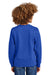 District DT6104Y Youth V.I.T. Fleece Crewneck Sweatshirt Deep Royal Blue Model Back