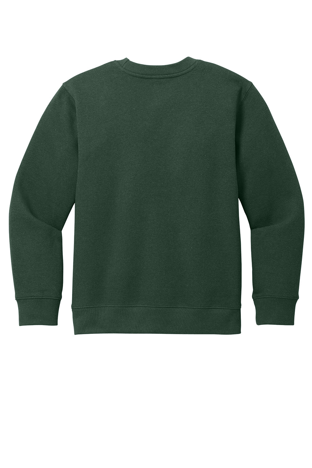 District DT6104Y Youth V.I.T. Fleece Crewneck Sweatshirt Forest Green Flat Back