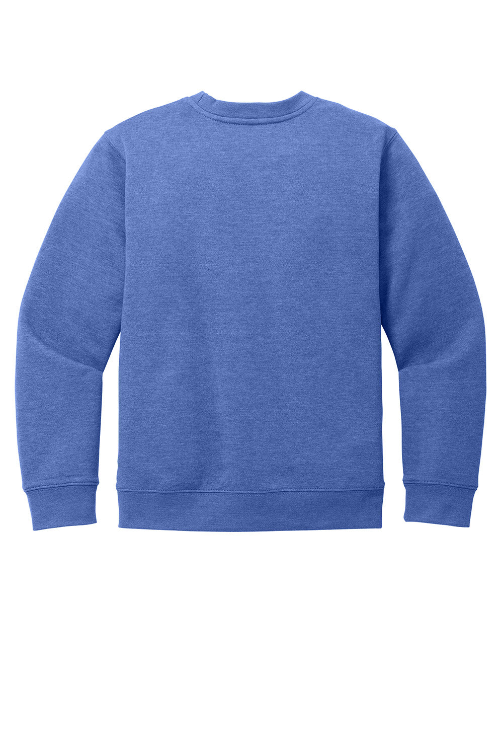 District DT6104Y Youth V.I.T. Fleece Crewneck Sweatshirt Royal Blue Frost Flat Back