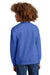 District DT6104Y Youth V.I.T. Fleece Crewneck Sweatshirt Royal Blue Frost Model Back