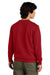 District DT6104 Mens Very Important Fleece Crewneck Sweatshirt Classic Red Model Back