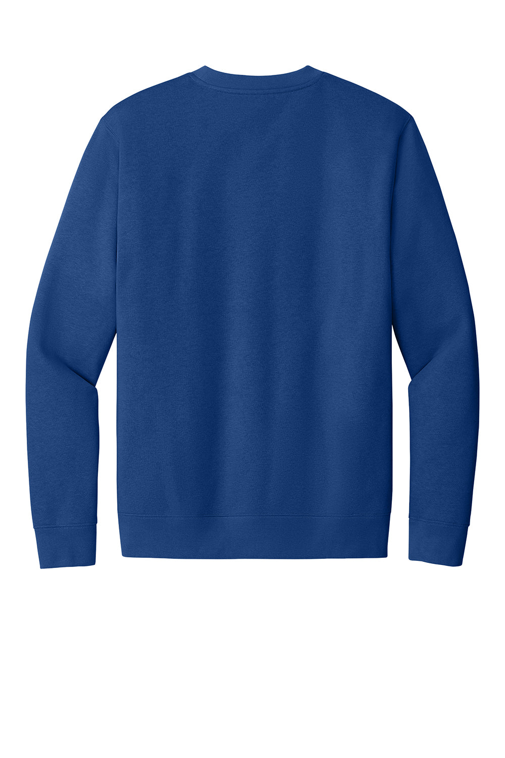 District DT6104 Mens Very Important Fleece Crewneck Sweatshirt Deep Royal Blue Flat Back