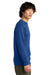 District DT6104 Mens Very Important Fleece Crewneck Sweatshirt Deep Royal Blue Model Side