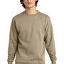 District Mens Very Important Fleece Crewneck Sweatshirt - Desert Tan