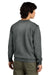 District DT6104 Mens Very Important Fleece Crewneck Sweatshirt Grey Frost Model Back