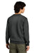 District DT6104 Mens Very Important Fleece Crewneck Sweatshirt Heather Charcoal Grey Model Back