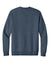 District DT6104 Mens Very Important Fleece Crewneck Sweatshirt Heather Navy Blue Flat Back