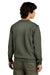 District DT6104 Mens Very Important Fleece Crewneck Sweatshirt Heather Olive Green Model Back