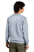 District DT6104 Mens Very Important Fleece Crewneck Sweatshirt Heather Light Grey Model Back