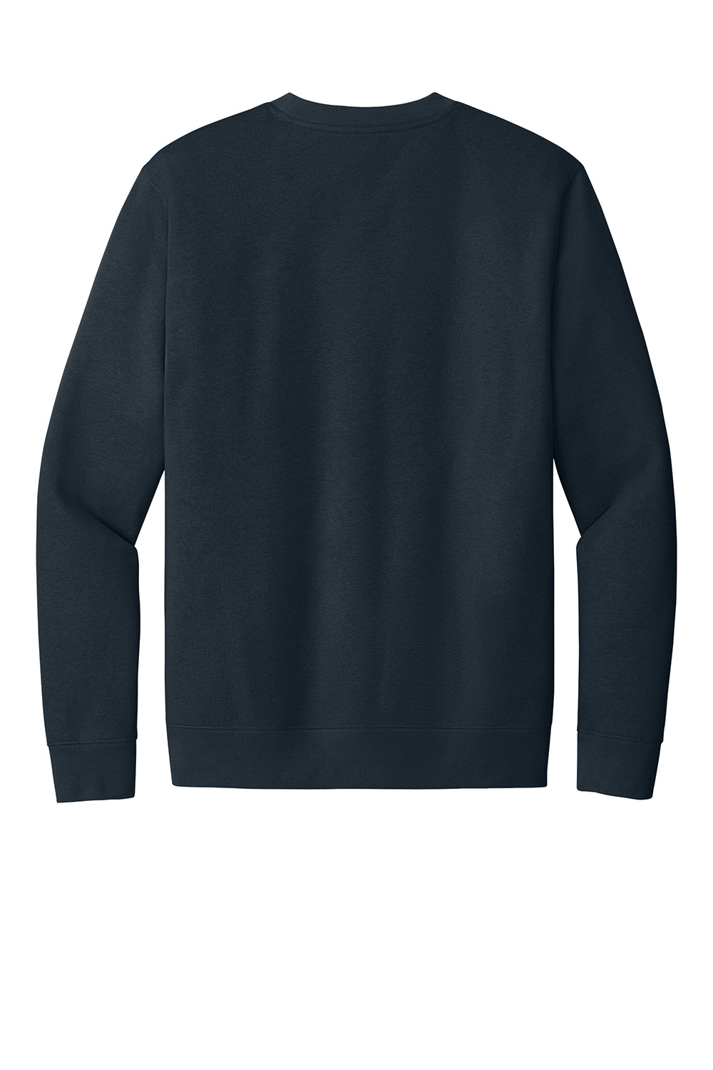 District DT6104 Mens Very Important Fleece Crewneck Sweatshirt New Navy Blue Flat Back