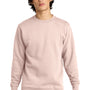 District Mens Very Important Fleece Crewneck Sweatshirt - Rosewater Pink