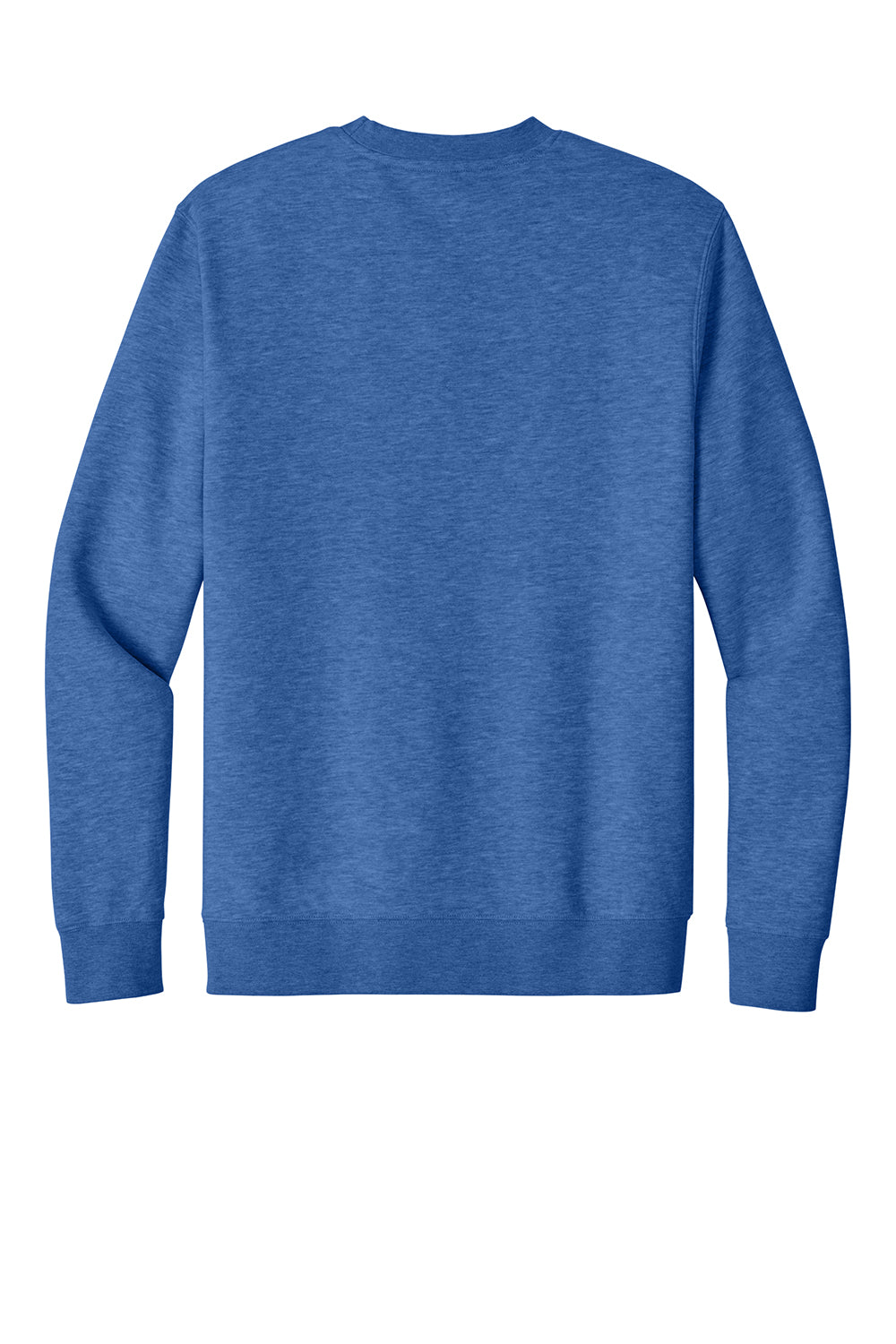 District DT6104 Mens Very Important Fleece Crewneck Sweatshirt Royal Blue Frost Flat Back