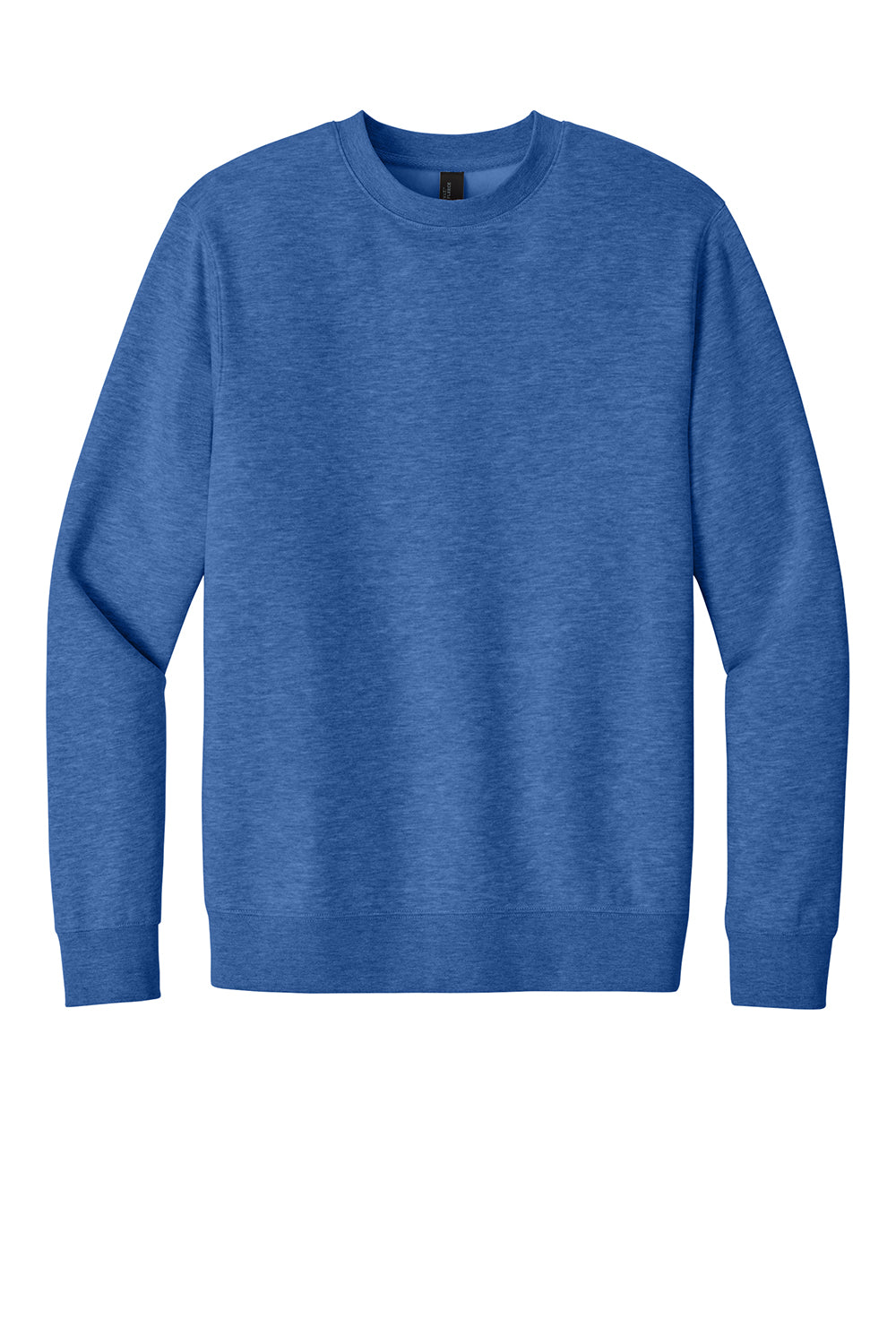 District DT6104 Mens Very Important Fleece Crewneck Sweatshirt Royal Blue Frost Flat Front