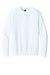 District DT6104 Mens Very Important Fleece Crewneck Sweatshirt White Flat Front