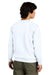 District DT6104 Mens Very Important Fleece Crewneck Sweatshirt White Model Back