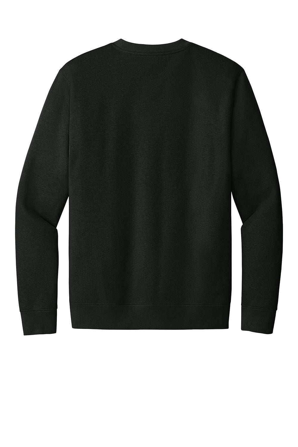 District DT6104 Mens Very Important Fleece Crewneck Sweatshirt Black Flat Back