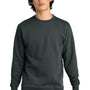 District Mens Very Important Fleece Crewneck Sweatshirt - Charcoal Grey