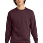 District Mens Very Important Fleece Crewneck Sweatshirt - Plum Purple