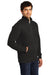 District DT6106 Mens Very Important 1/4 Zip Sweatshirt Black Model 3q