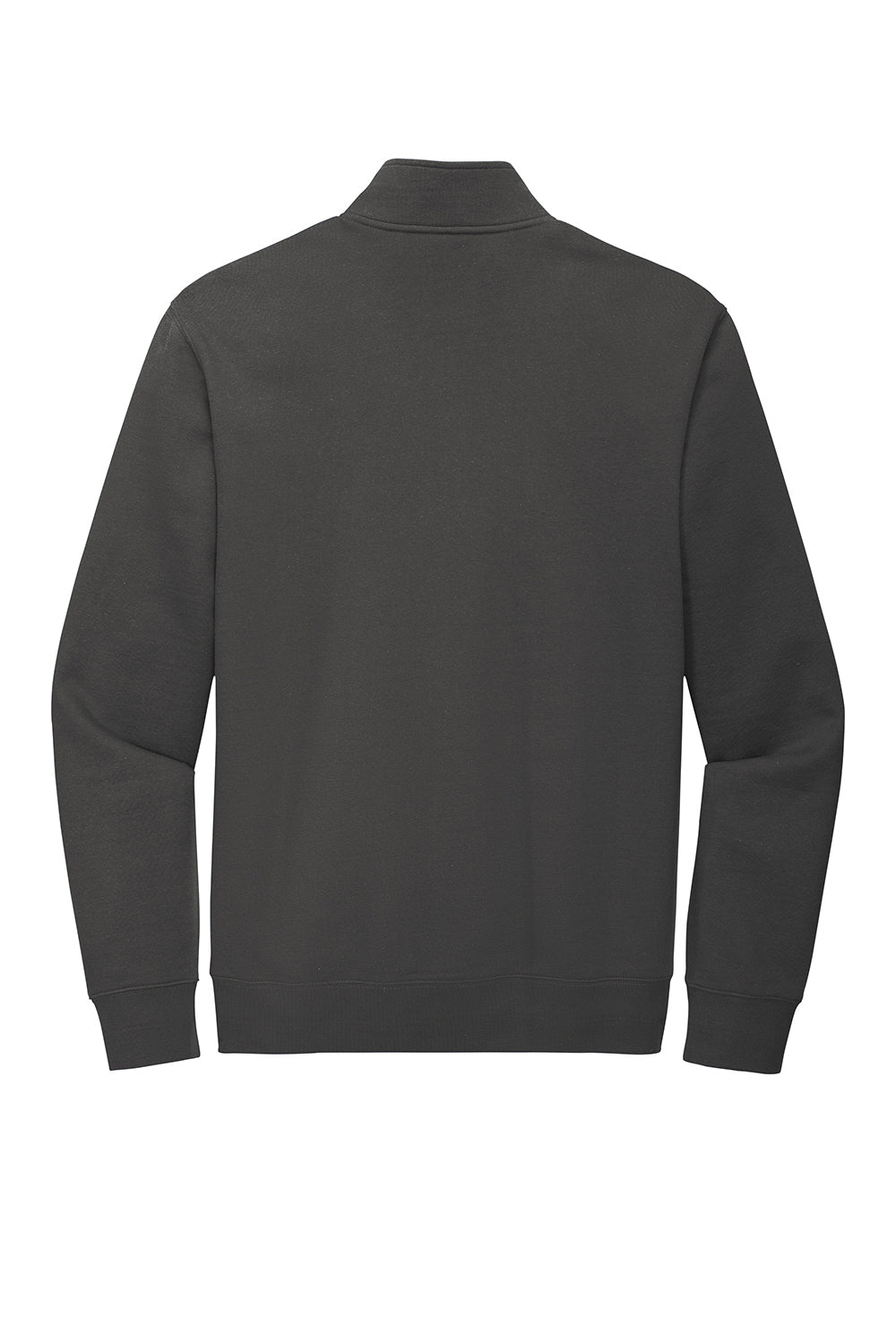 District DT6106 Mens Very Important 1/4 Zip Sweatshirt Charcoal Grey Flat Back