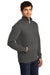 District DT6106 Mens Very Important 1/4 Zip Sweatshirt Charcoal Grey Model 3q