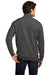 District DT6106 Mens Very Important 1/4 Zip Sweatshirt Heather Charcoal Grey Model Back