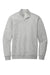 District DT6106 Mens Very Important 1/4 Zip Sweatshirt Heather Light Grey Flat Front