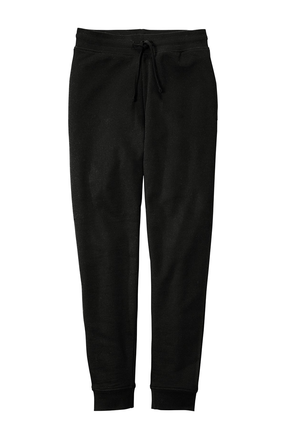 District DT6107 Mens V.I.T. Fleece Jogger Sweatpants w/ Pockets Black Flat Front