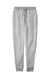 District DT6107 Mens V.I.T. Fleece Jogger Sweatpants w/ Pockets Heather Light Grey Flat Front