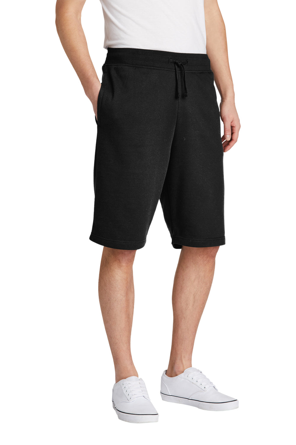 District DT6108 Mens V.I.T. Fleece Shorts w/ Pockets Black Model 3q