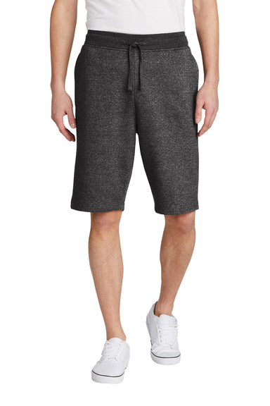 District DT6108 Mens V.I.T. Fleece Shorts w/ Pockets Heather Charcoal Grey Model Front