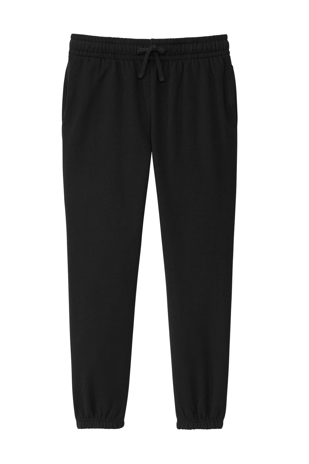 District DT6110 Womens V.I.T. Fleece Sweatpants w/ Pockets Black Flat Front