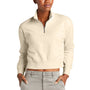 District Womens V.I.T. Fleece 1/4 Zip Sweatshirt - Gardenia