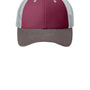 District Mens Adjustable Hat - Maroon/Charcoal Grey