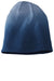 District DT618 Mens Slouch Beanie Navy Blue Dip Dye Flat Front