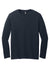 District DT6200 Mens Very Important Long Sleeve Crewneck T-Shirt New Navy Blue Flat Front