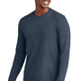 District Mens Very Important Long Sleeve Crewneck T-Shirt - New Navy Blue - NEW