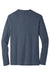 District DT6200 Mens Very Important Long Sleeve Crewneck T-Shirt Heather Navy Blue Flat Back