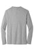 District DT6200 Mens Very Important Long Sleeve Crewneck T-Shirt Heather Light Grey Flat Back