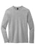 District DT6200 Mens Very Important Long Sleeve Crewneck T-Shirt Heather Light Grey Flat Front