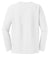 District DT6200 Mens Very Important Long Sleeve Crewneck T-Shirt White Flat Back